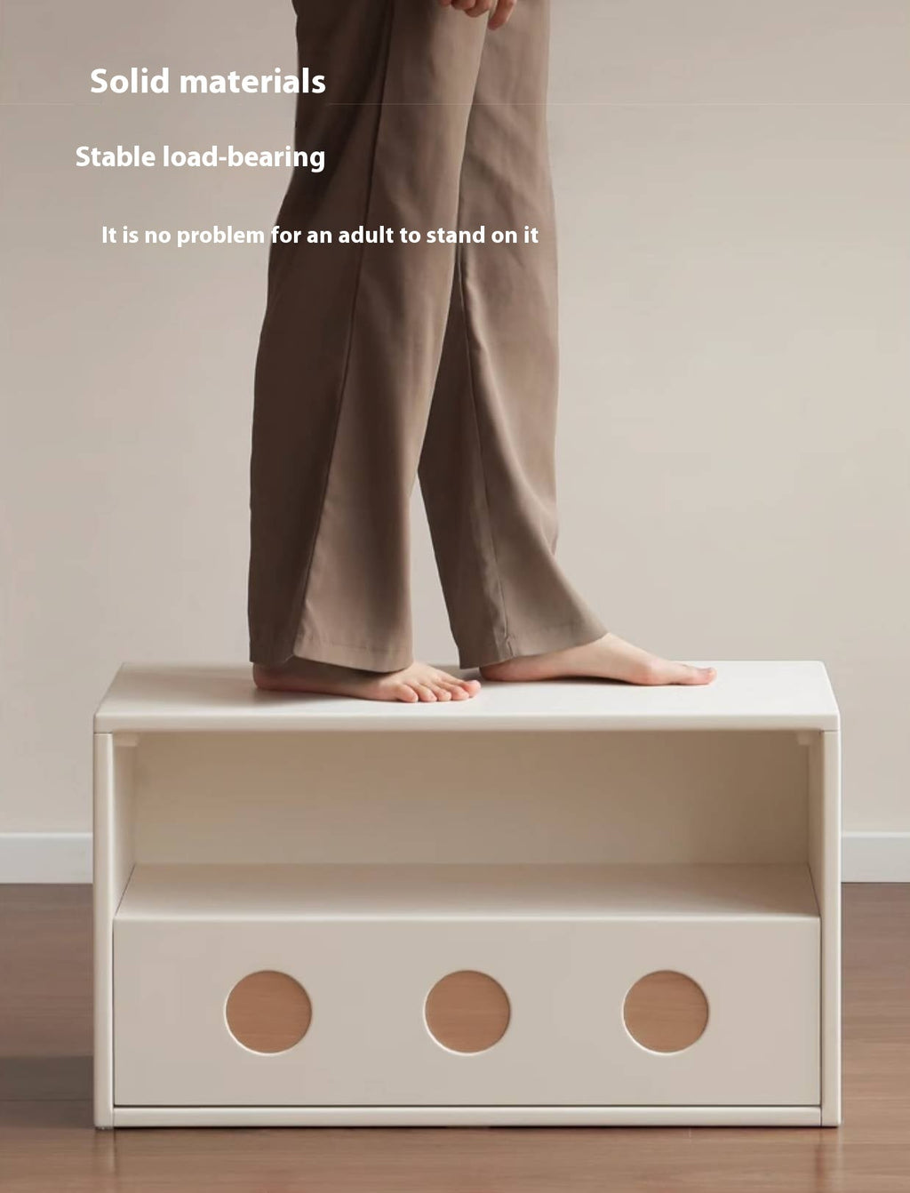 Rubber, Oak Solid wood Module Combination TV Stand.