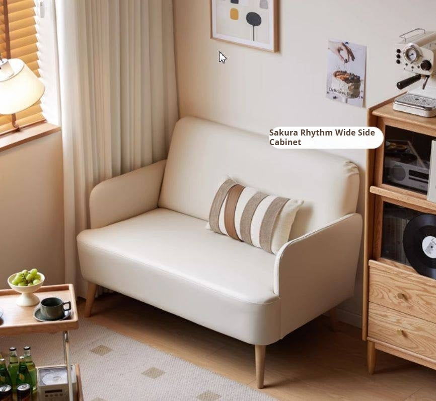 Beech Solid Wood Technology Cloth Sofa