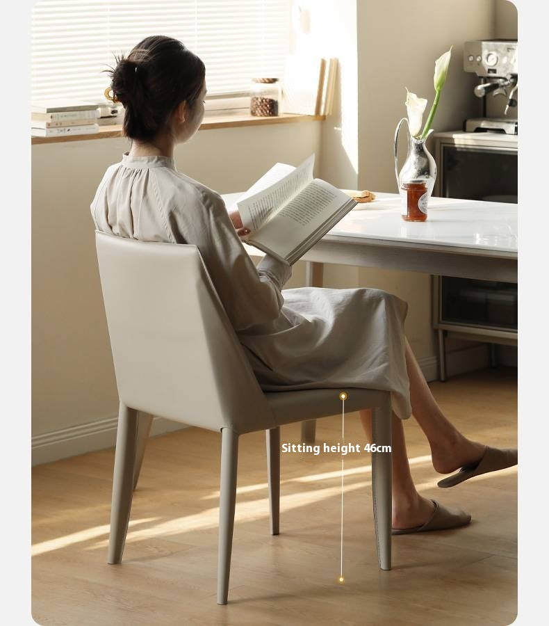 Set pcs 4 Leather Soft Nordic Style Dining Chair