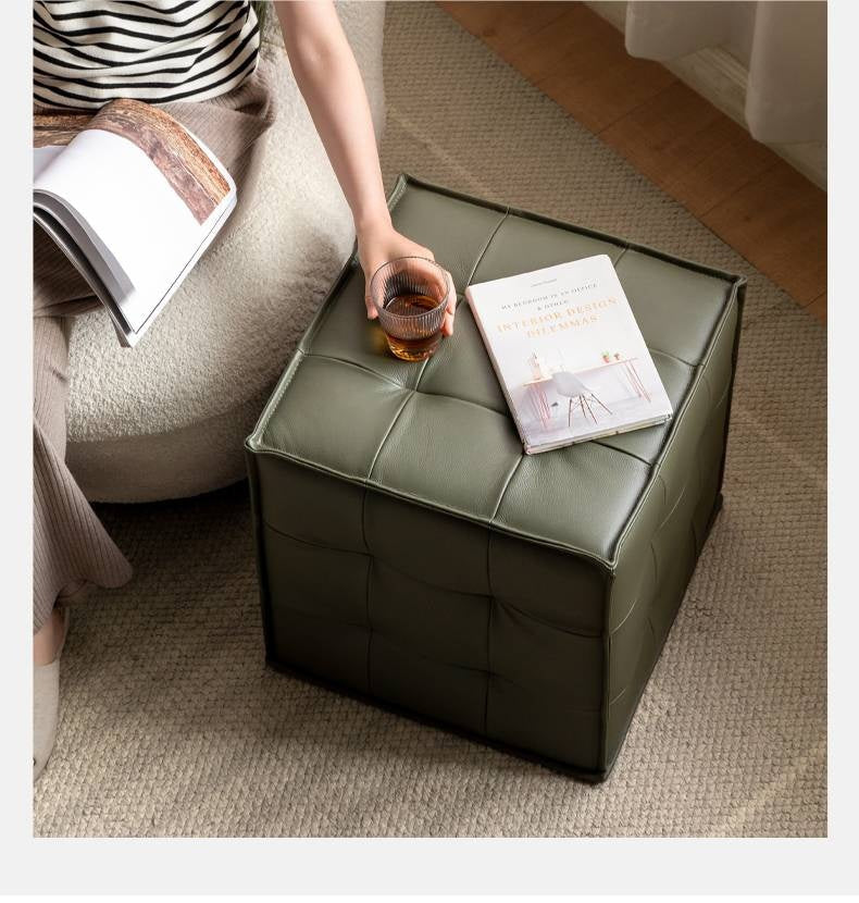 Leather Modern Simple Style Dressing Stool