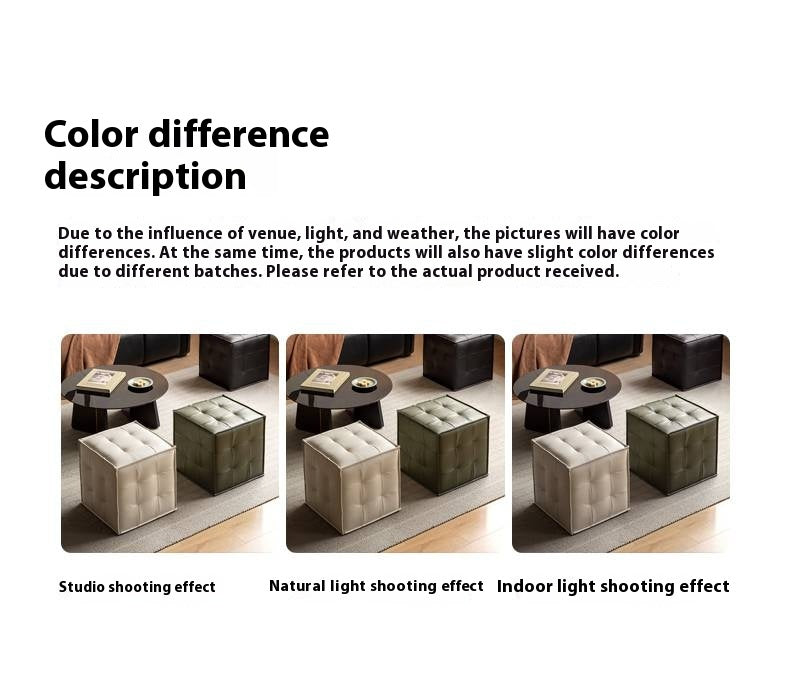 Leather Modern Simple Style Dressing Stool