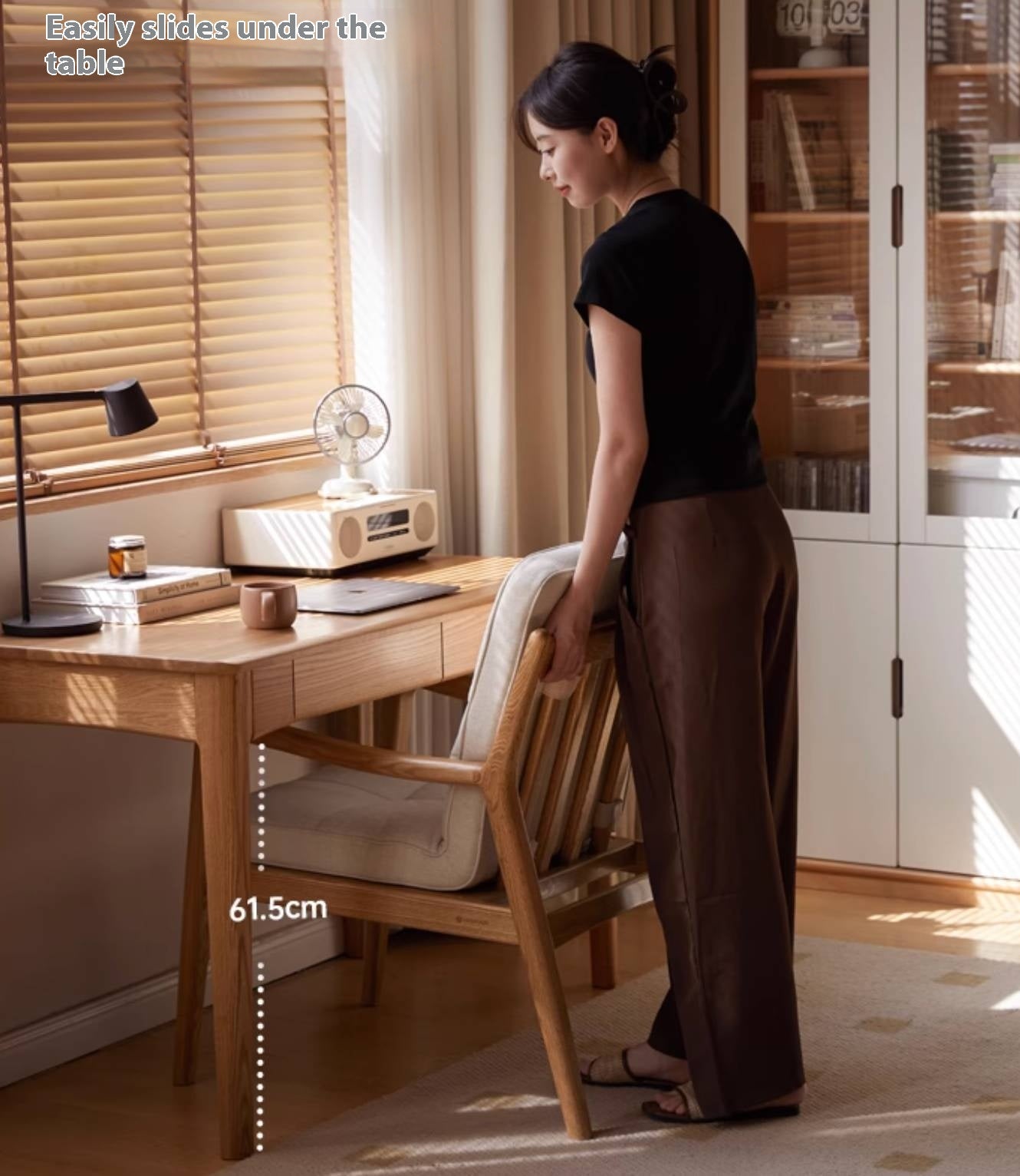 Oak Solid Wood Modern and Simple Armchair