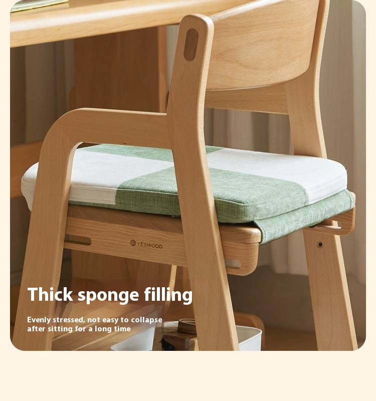 Beech Solid Wood Washable Kids Soft Chair