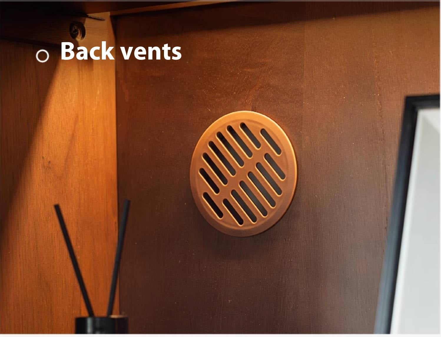 Black Walnut Solid Wood Modern Style Side Cabinet