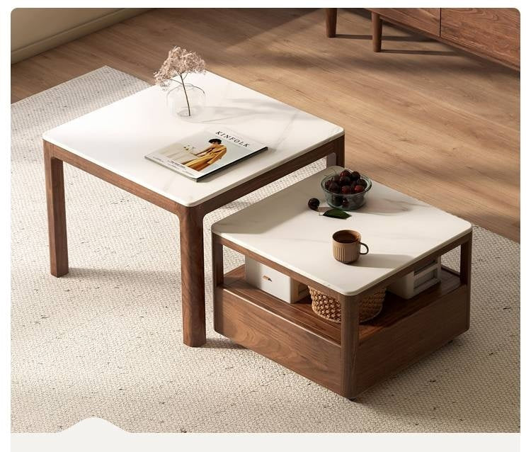 Black Walnut Solid Wood Modern TV Cabinet For Living Room