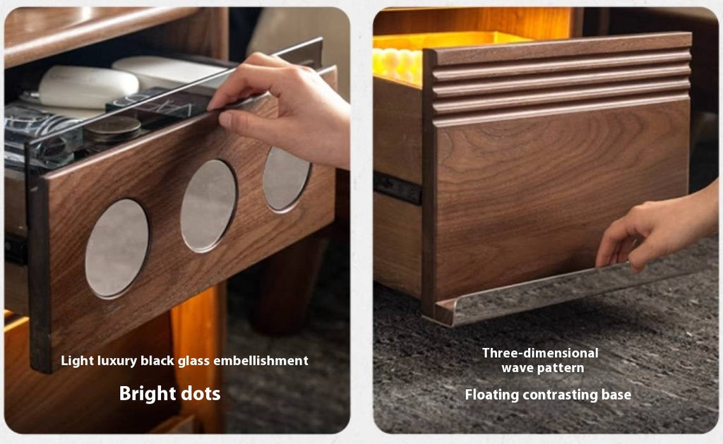 Black Walnut, Cherry, Ash, Poplar Solid Wood Nightstand