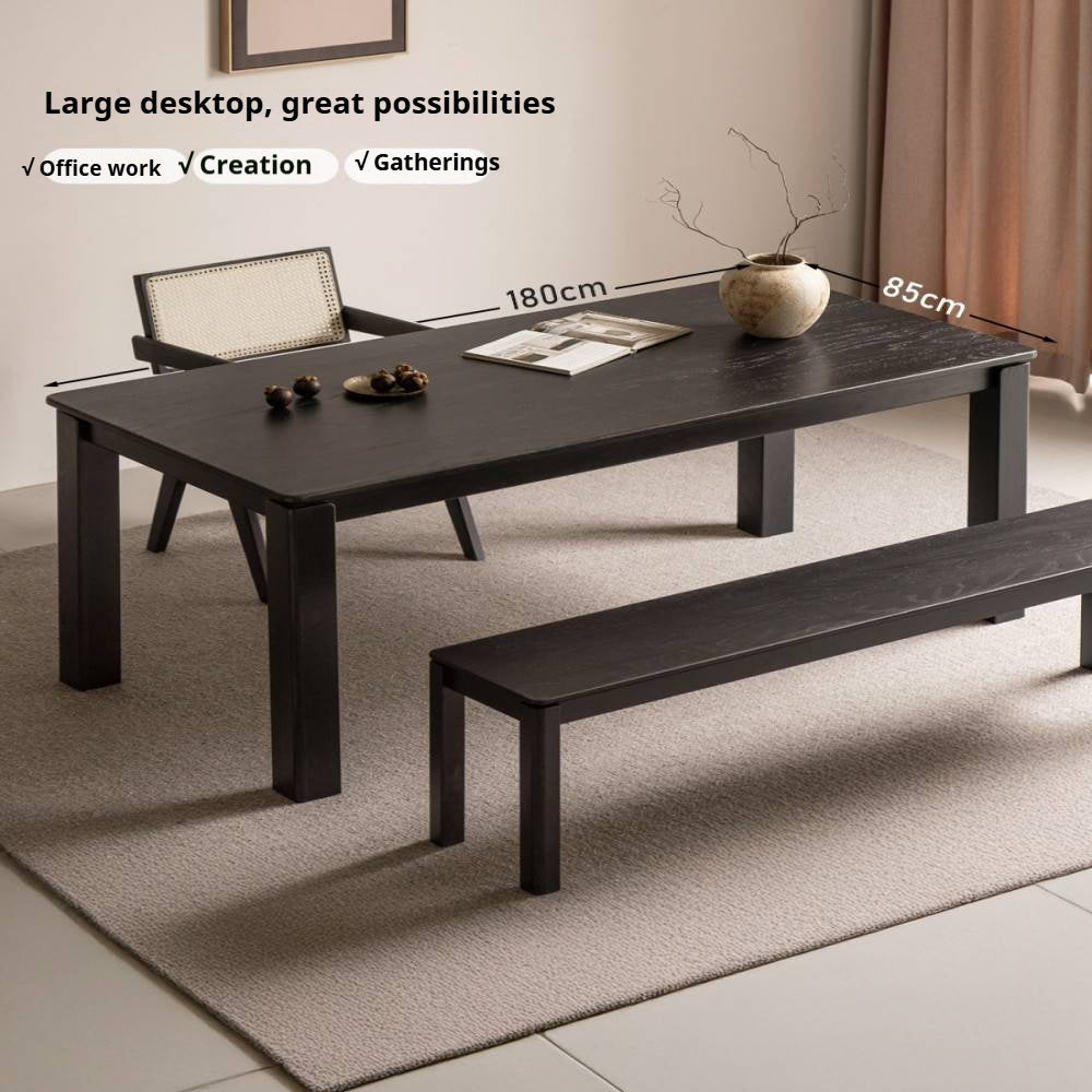 Oak, Ash Solid Wood Dining Table Modern and Simple