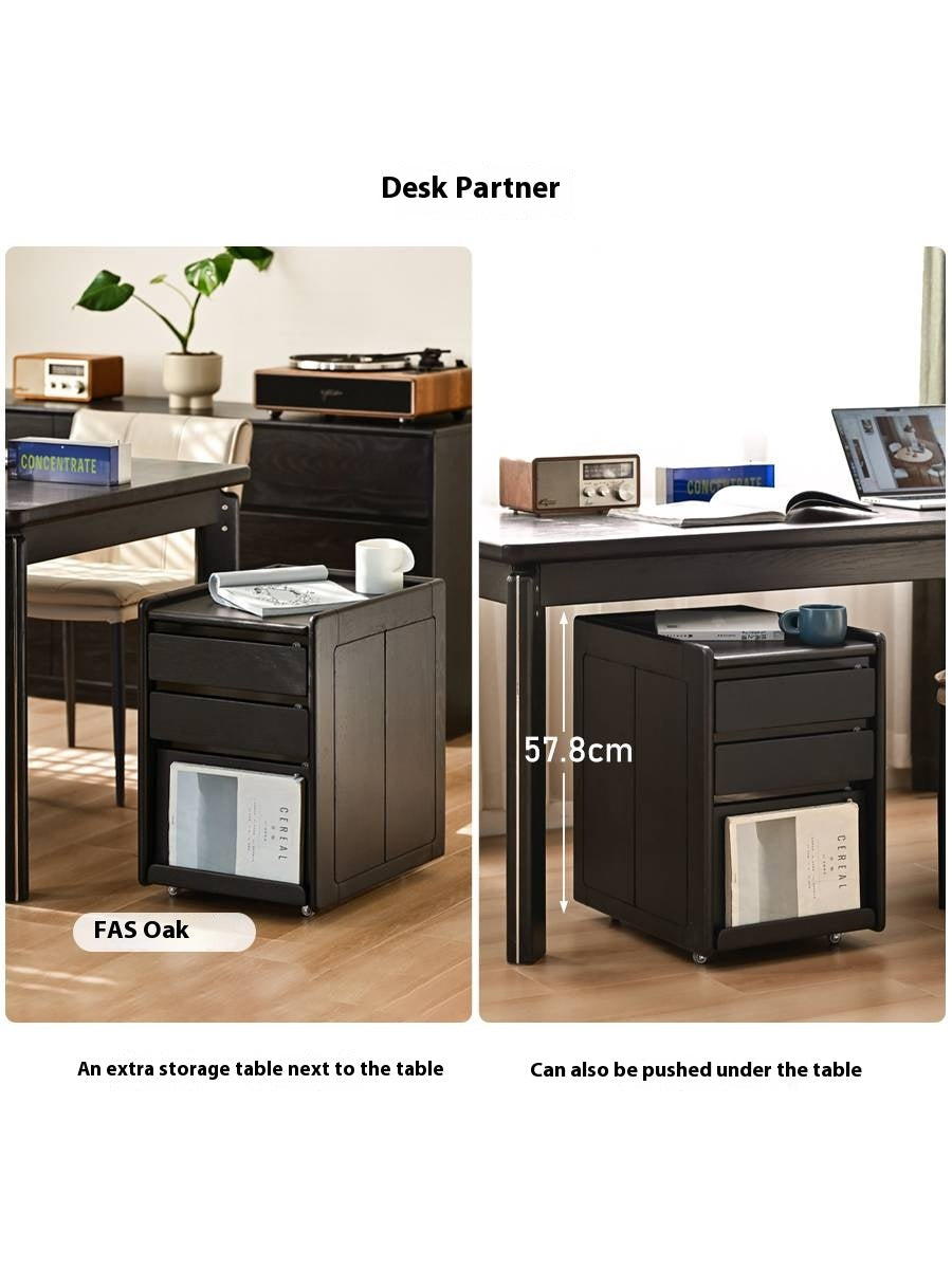 Oak Solid Wood Simple Style Nightstand