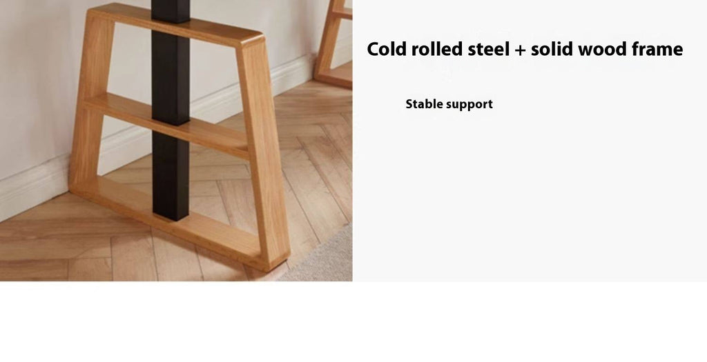 Oak Solid Wood Dual Electric Lifted Office Desk