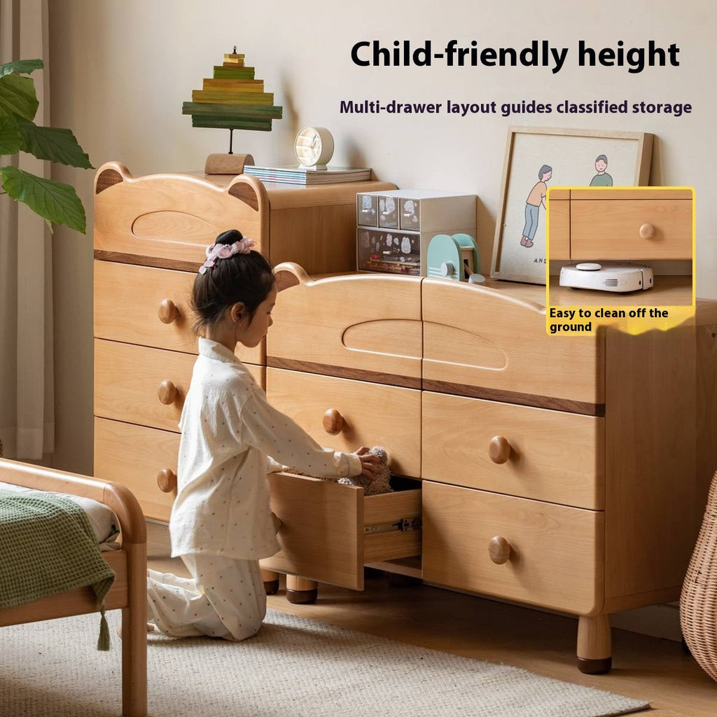 Beech Solid Wood Childrens Drawer