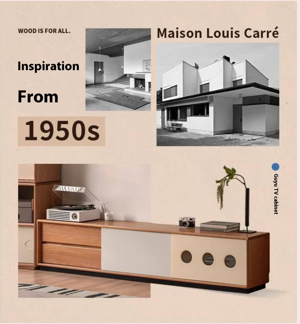 Cherry Solid Wood Antique Style TV Stand