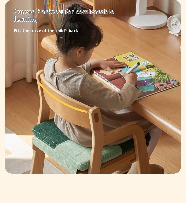 Beech Solid Wood Washable Kids Soft Chair