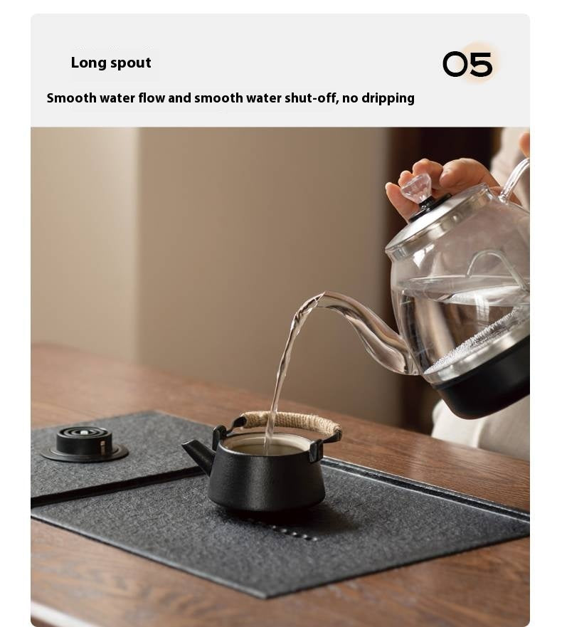 Oak, Black Walnut Solid Wood Telescopic Tea Table