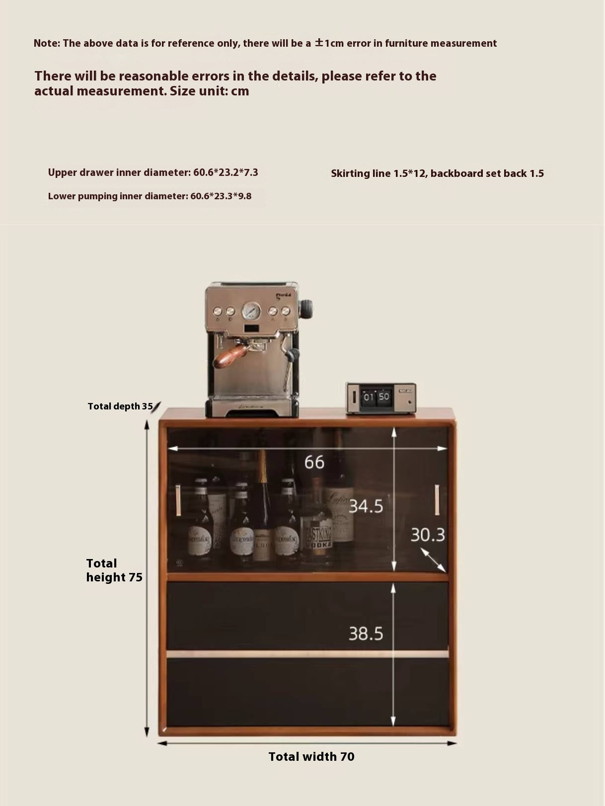 Poplar Solid Wood Ancient Style Bookcase