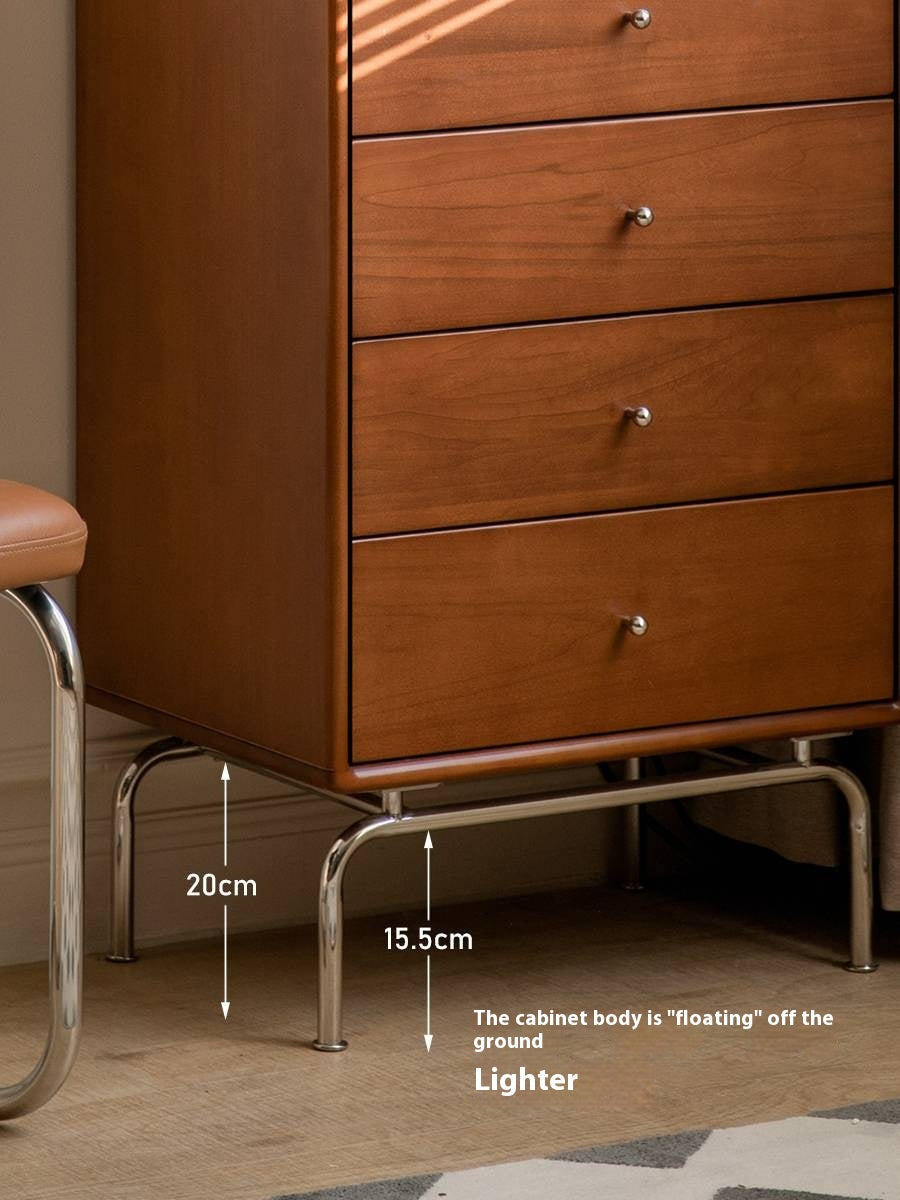 Poplar Solid Wood Ancient Style Wall Drawer Cabinet