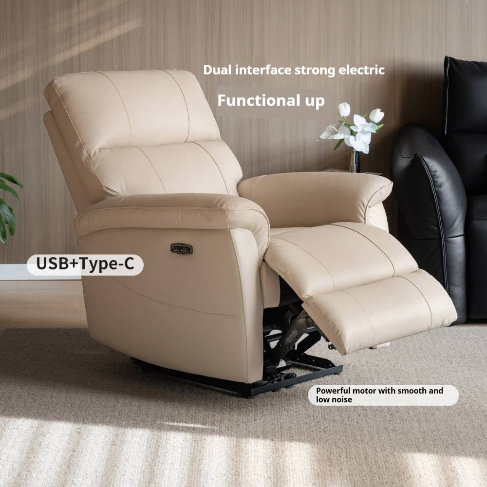 Leather Functional Recliner Electric Sofa