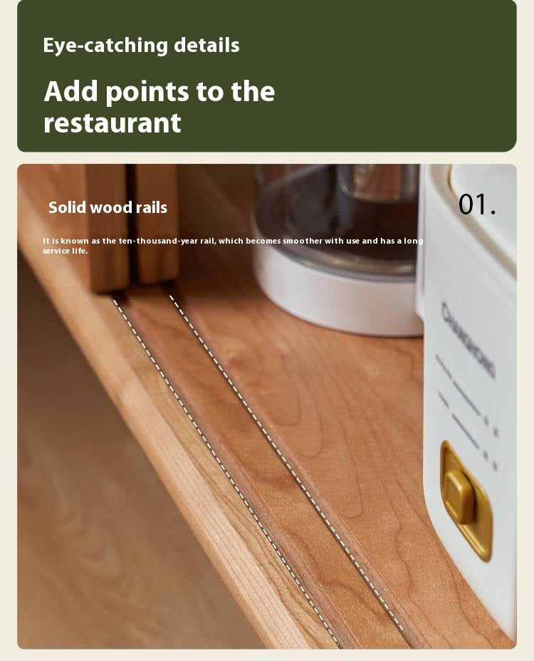 Cherry, Ash Solid Wood Ancient Style Ultra Thin Side Cabinet