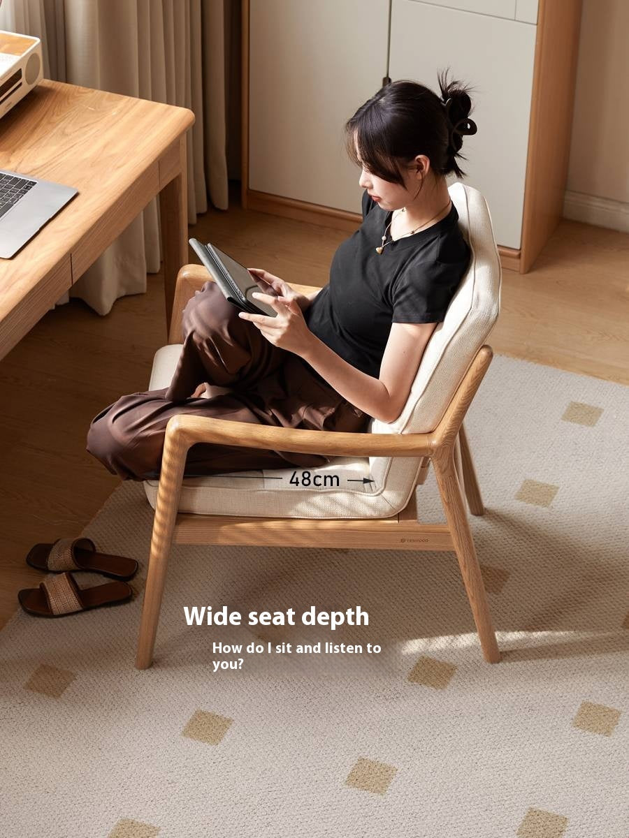 Oak Solid Wood Modern Style Chair