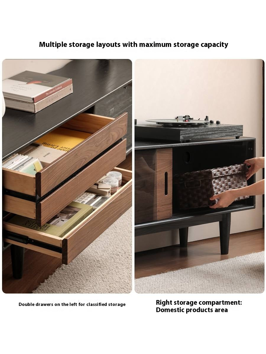 Oak Solid Wood Ancient Style Wood TV Stand