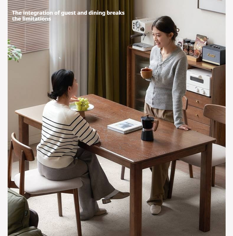 Oak Solid Wood Modern Dining  Table