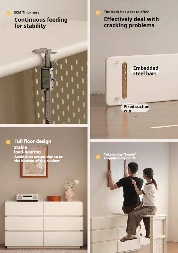 Solid Rubberwood Modern Dressing Table