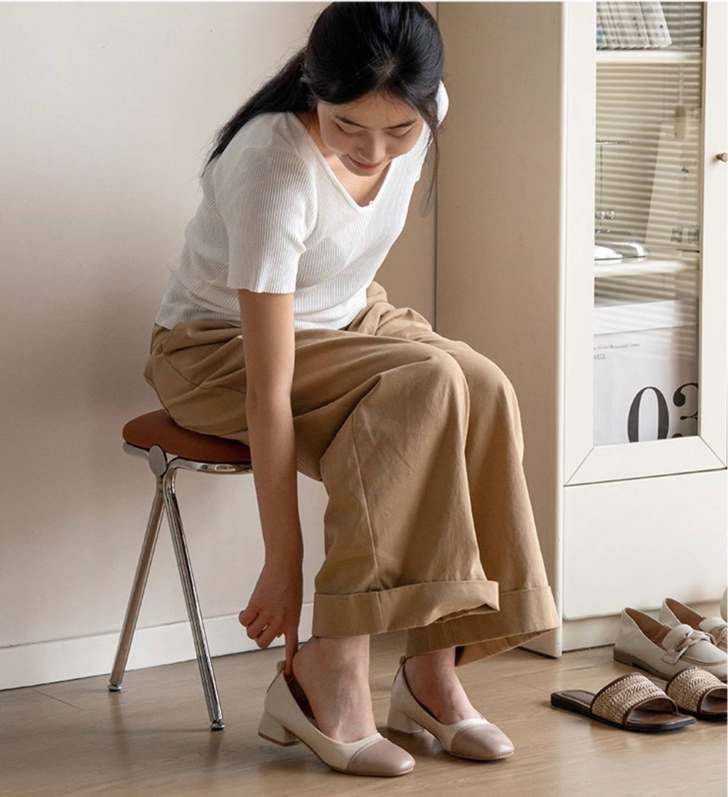 Leather Soft Padded Makeup Stool