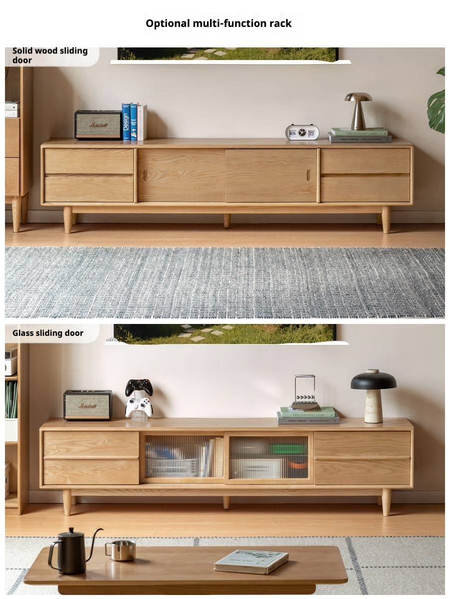 Ash Solid Wood Modern Style TV Stand