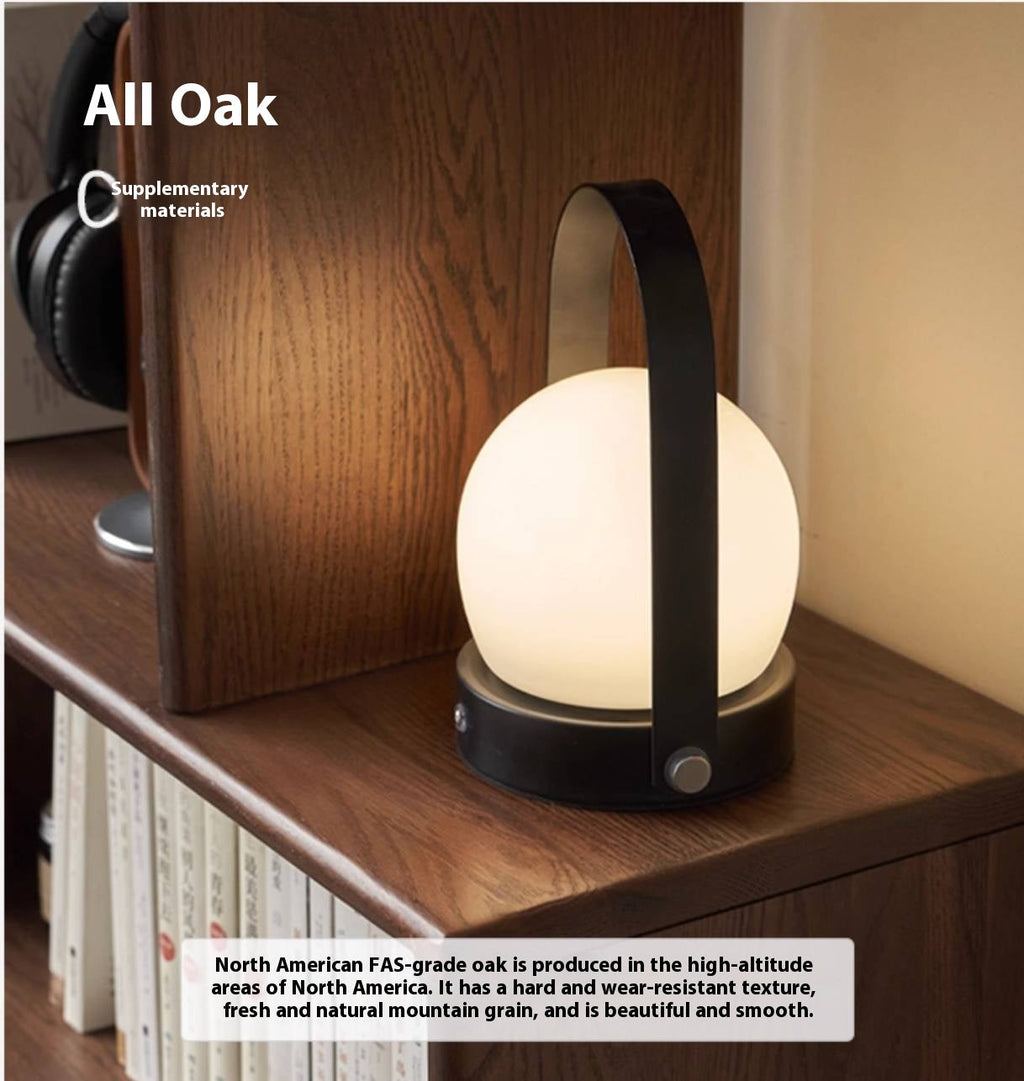 Oak Solid Wood Modern Minimalist Style Bookshelf