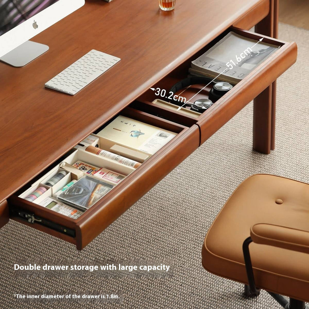 Poplar Solid Wood Antique Style Office Desk