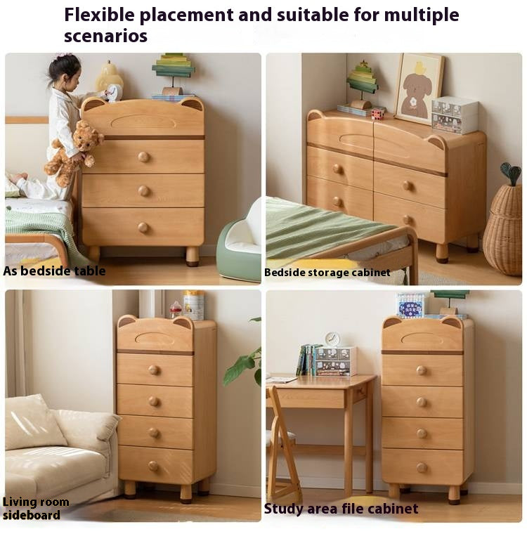 Beech Solid Wood Childrens Drawer