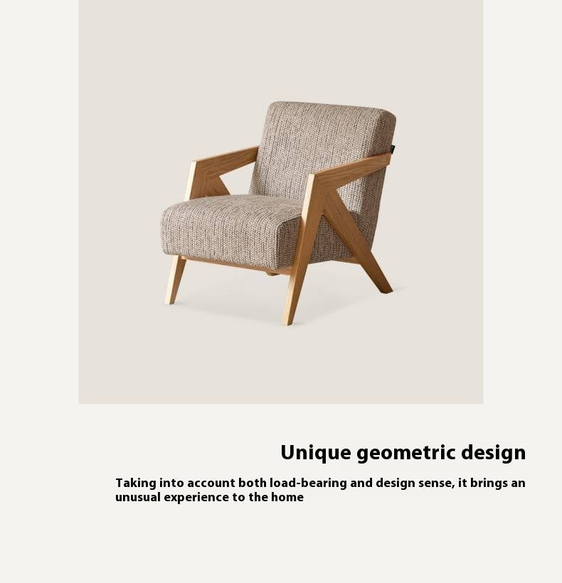 Oak Solid Wood Sofa Chair