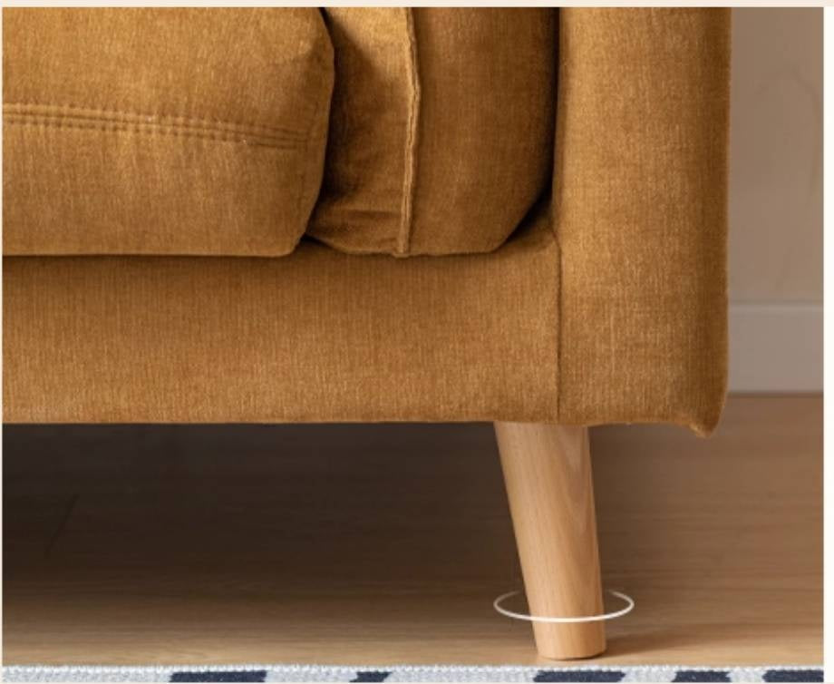 Fabric Sofa Simple High Backrest-