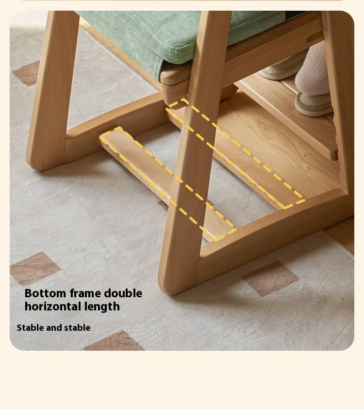 Beech Solid Wood Washable Kids Soft Chair