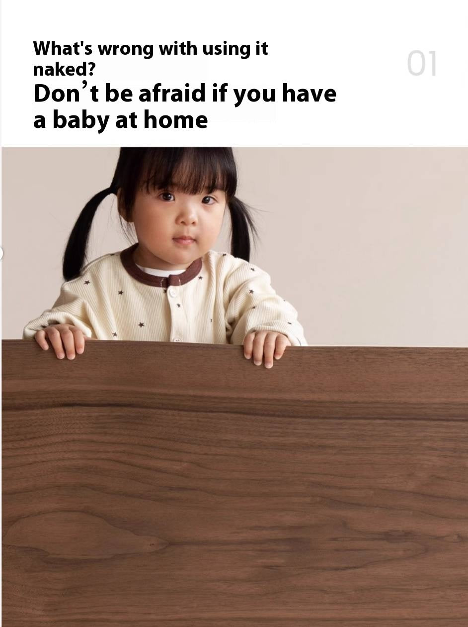 Black Walnut, Ash, Oak Solid Wood Large Board Dining Table