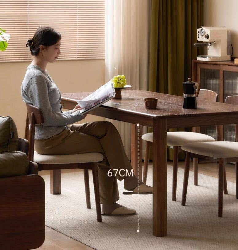 Oak Solid Wood Modern Dining  Table