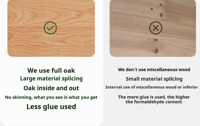 Oak Solid Wood Nordic Style Nightstand