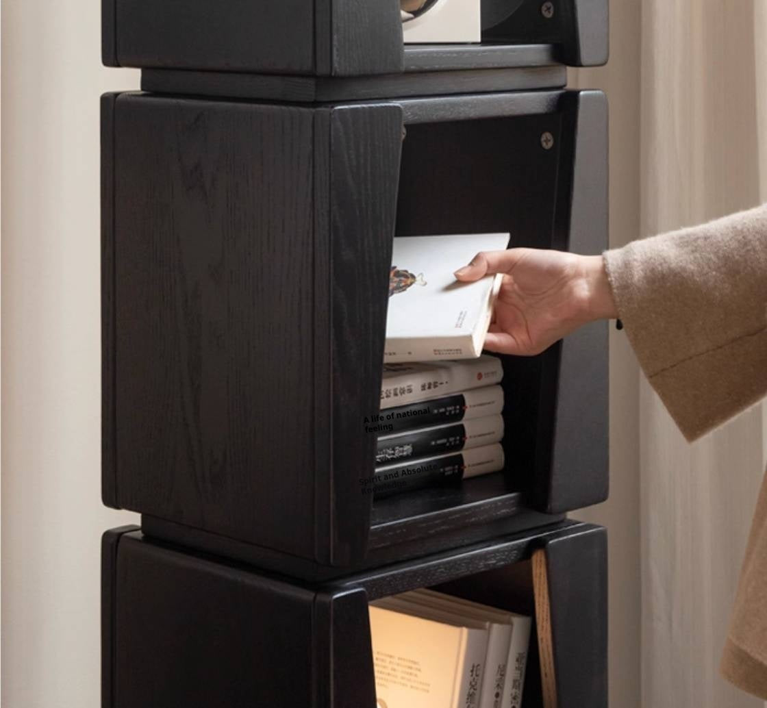 Oak Solid Wood Bauhaus Style Bookshelf