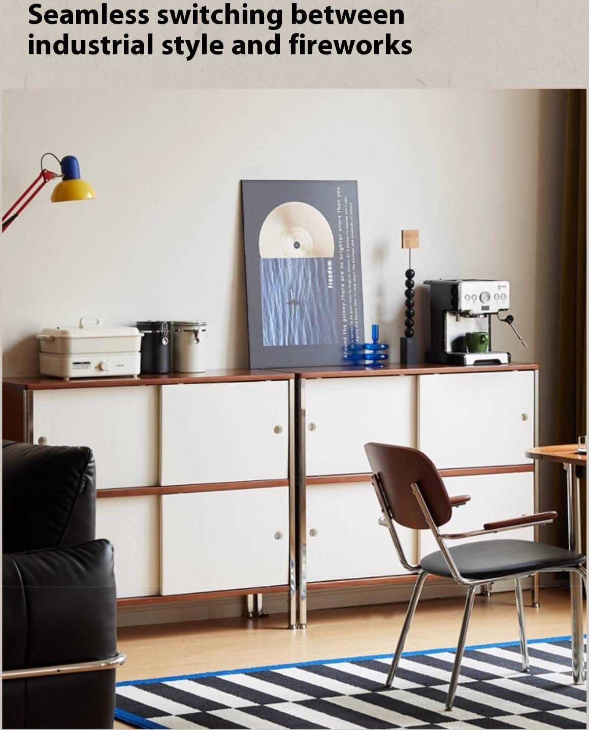 Poplar Solid Wood Bauhaus Style Bookcases Combination