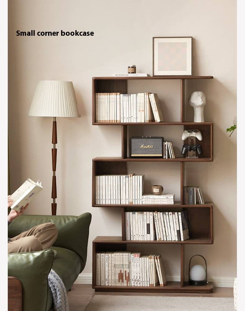 Oak Solid Wood Partition Rack Antique Shelf