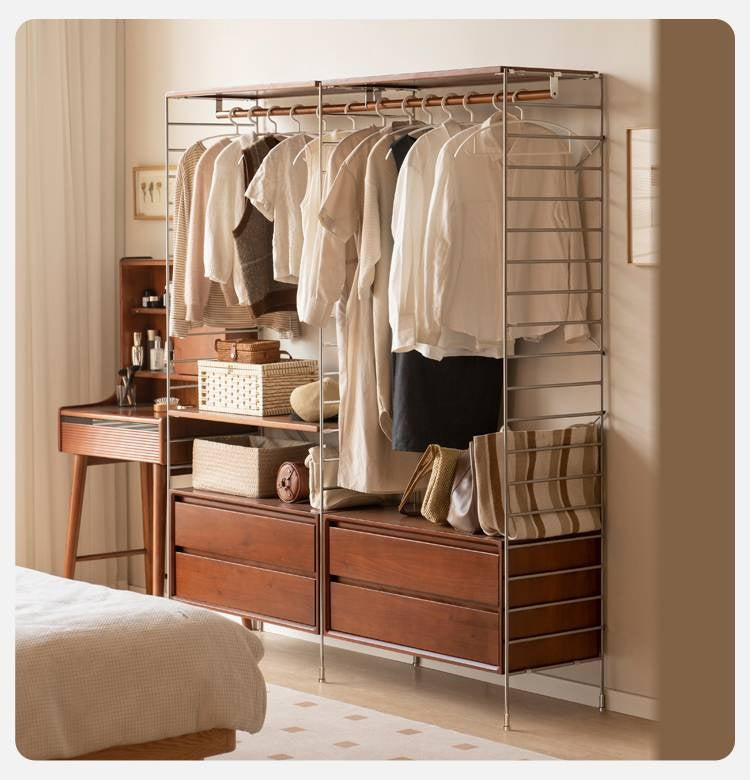 Poplar Solid Wood Retro Shelf Bookshelf