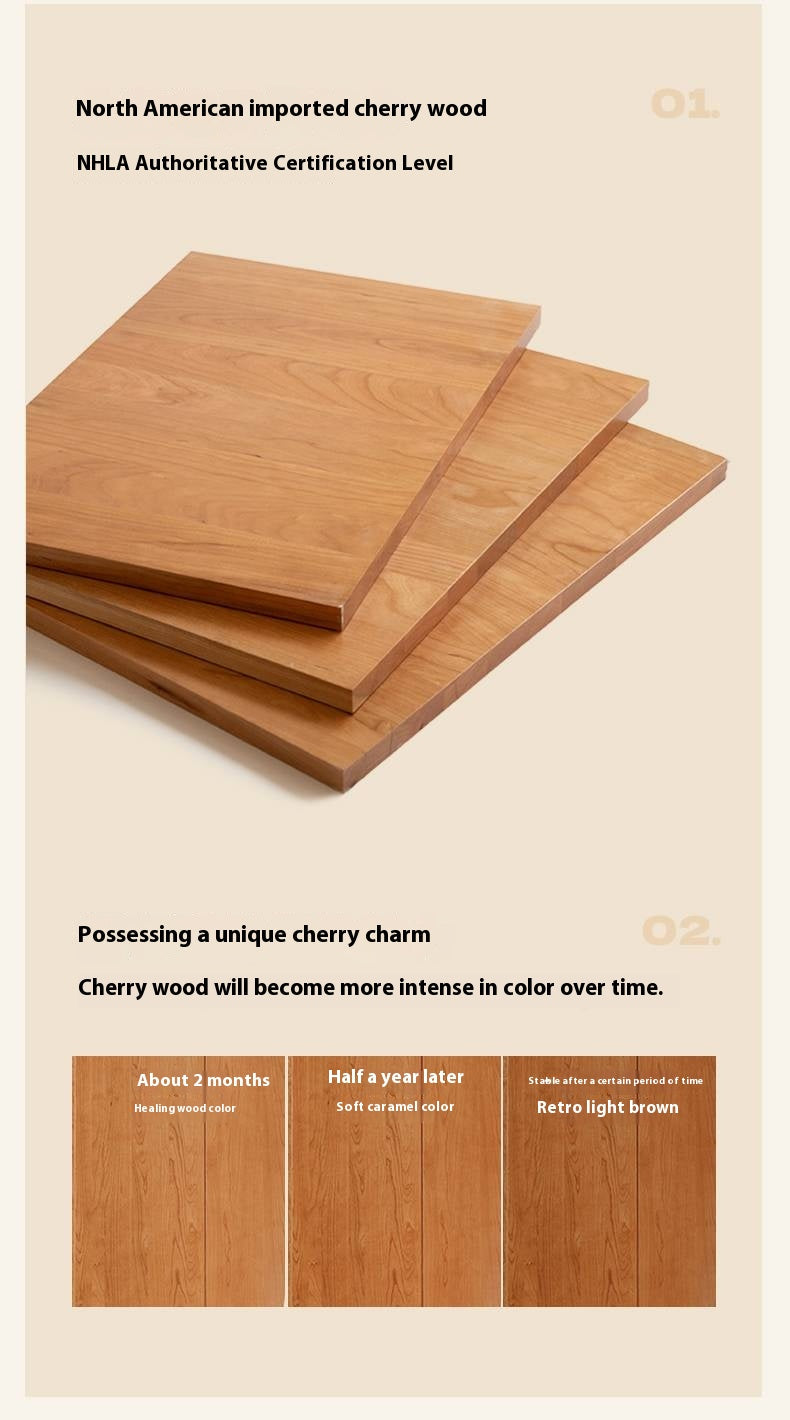 Cherry Solid Wood Modern Style Dressing Table