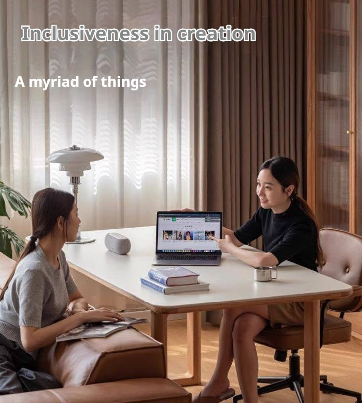 Ash, Oak Solid Wood Rock Board Dining Table