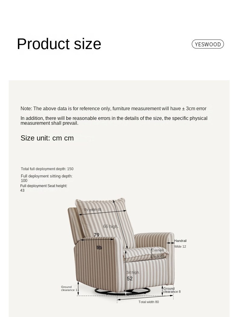 Cotton, Linen Electric Sofa Chair