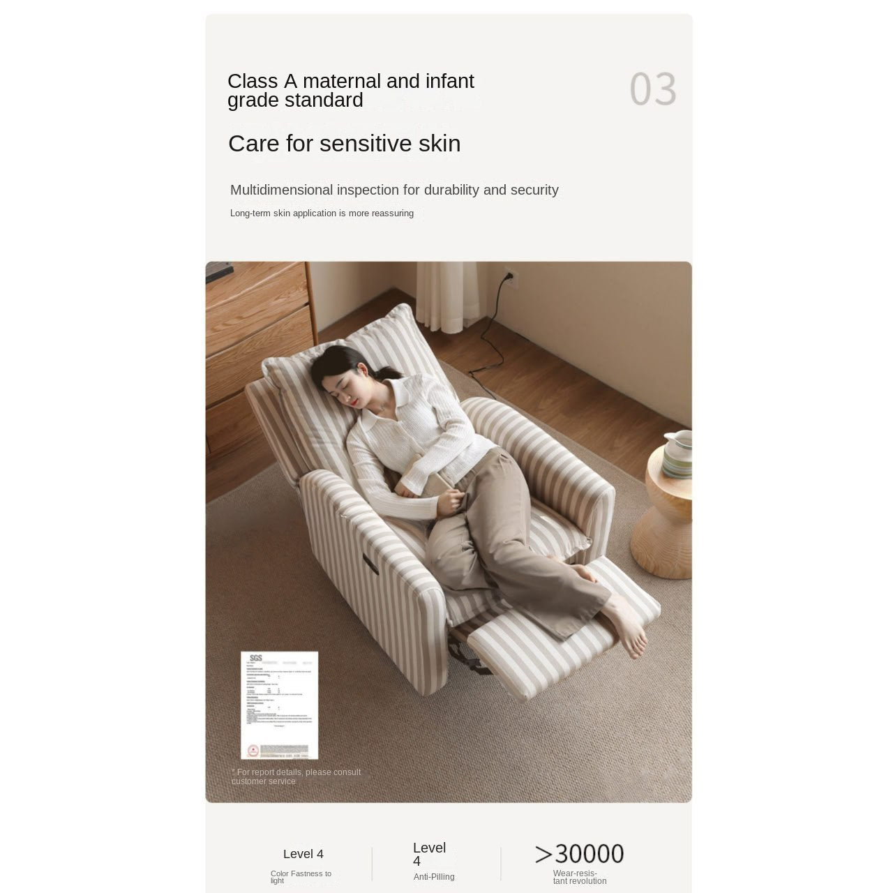 Cotton, Linen Electric Sofa Chair