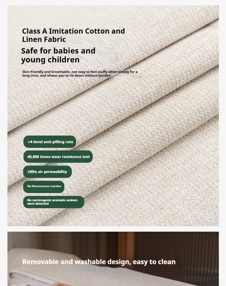 Black Walnut, Oak, Ash, Poplar Solid Wood Footstool Small Fabric Stool