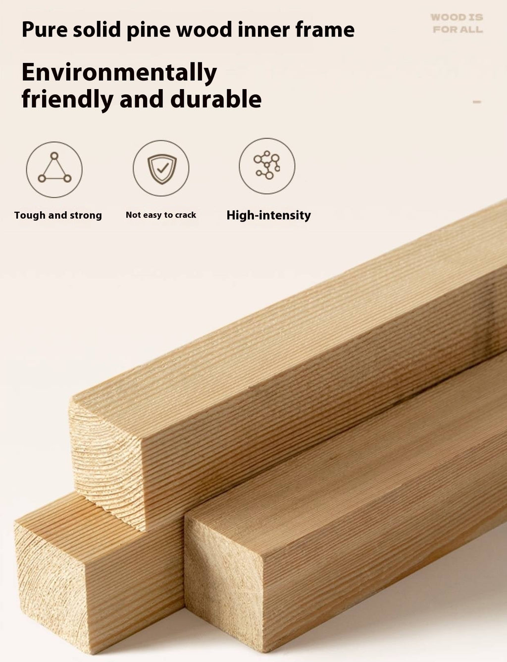 Fabric Cream Style Soft Nightstand