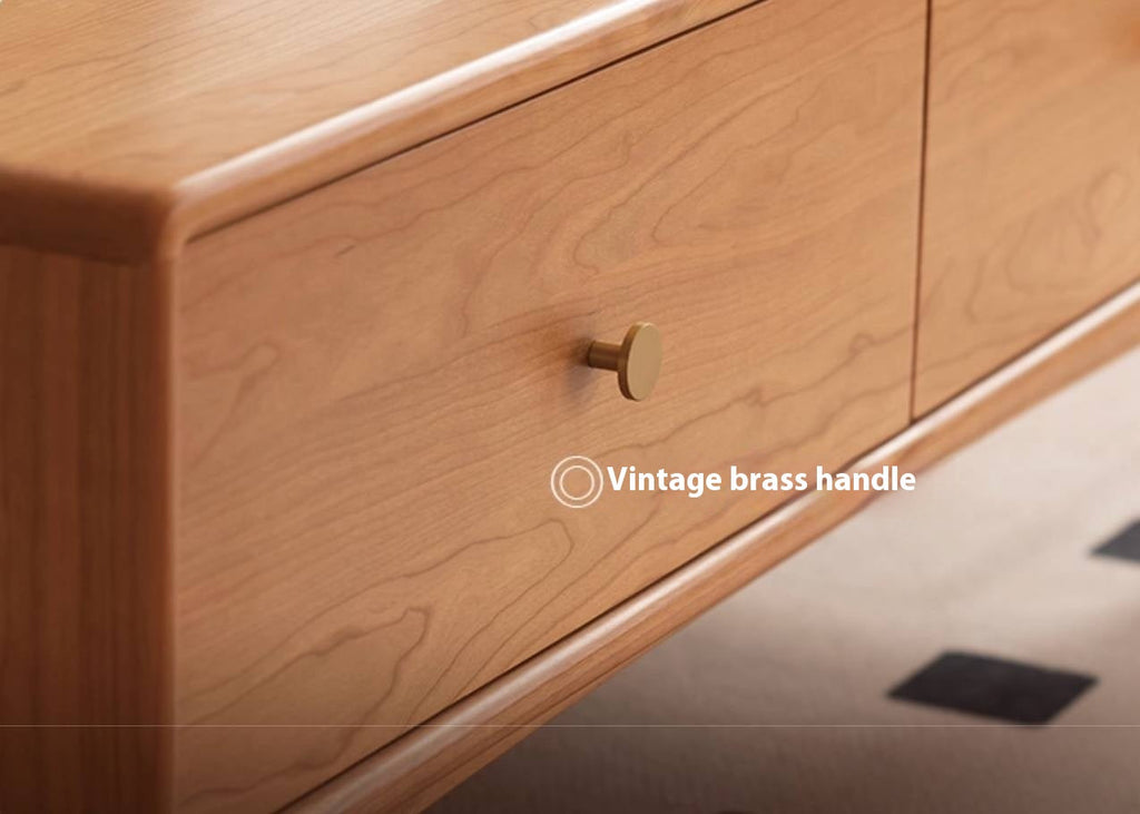 Cherry Solid Wood Medieval Style Coffee Table