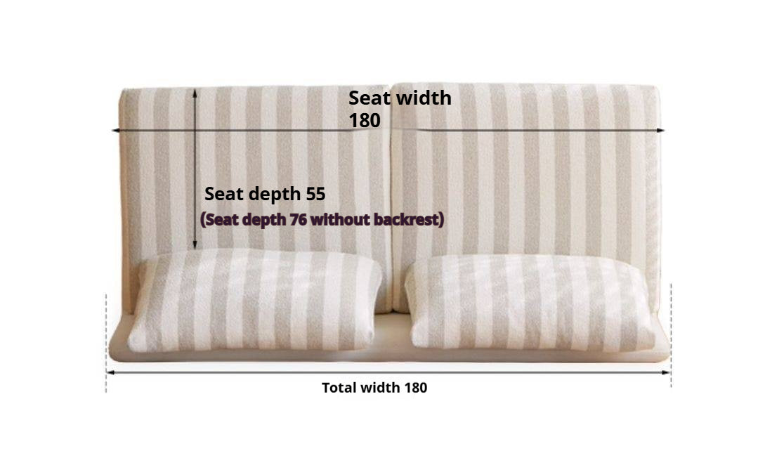 Beech, Fabric Cotton And Linen Sofa
