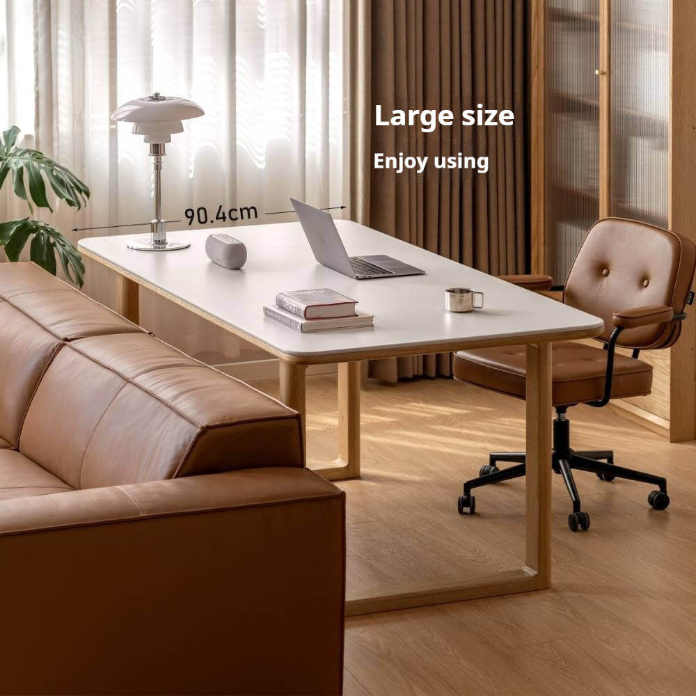 Ash, Oak Solid Wood Rock Board Dining Table