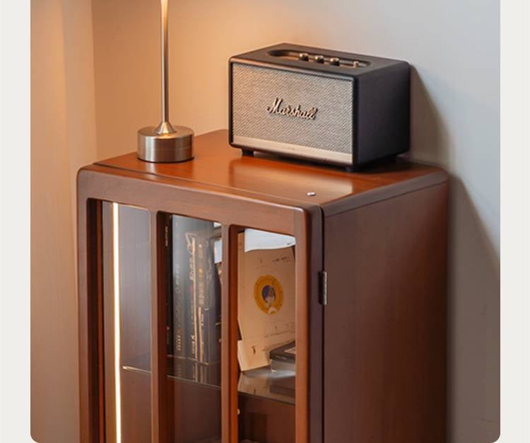 Poplar Solid Wood Bauhaus Style Side Cabinet